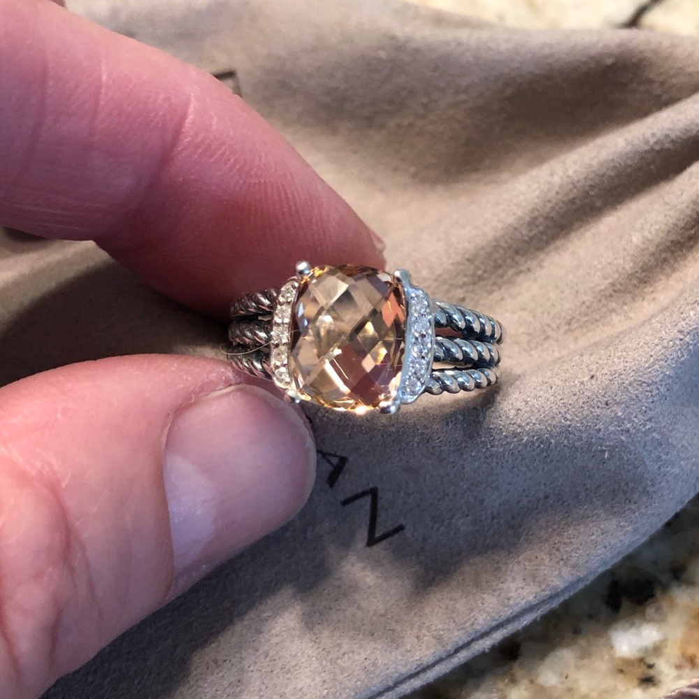 David Yurman Morganite Petite Wheaton Ring